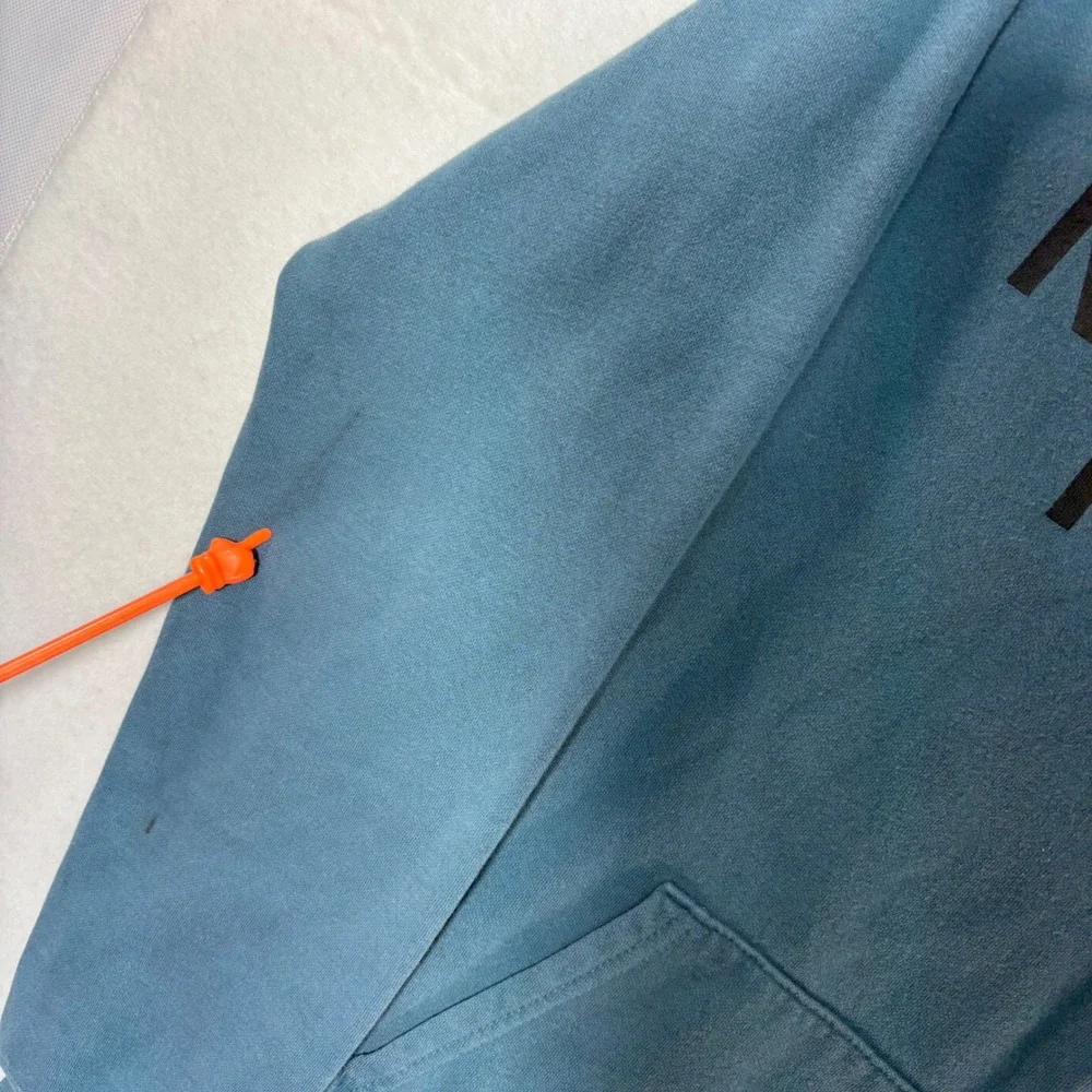 The North Face Mens Half Dome Logo Hoodie Blue Pullover Sweatshirt Size‎ M